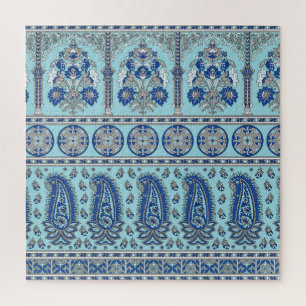 Asian Paisley Border: Traditionelles Design.