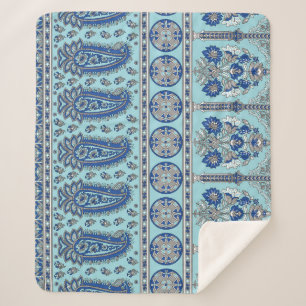 Asian Paisley Border: Traditionelles Design. Sherpadecke