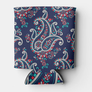 Asian Paisley: Traditionelles Nahtloses Design. Dosenkühler