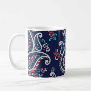 Asian Paisley: Traditionelles Nahtloses Design. Kaffeetasse