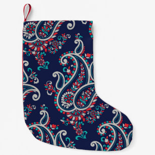 Asian Paisley: Traditionelles Nahtloses Design. Kleiner Weihnachtsstrumpf