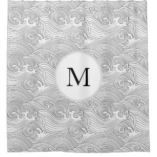 ASIAN WAVE PATTER CUSTOM ERSTE Duschvorhang