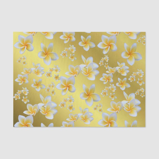 asiatisch, gelb, weiß, blühend, hell, gold, blumen seidenpapier (Vorderseite)