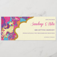 Asiatisch - Hochzeit - Henna - Save the Date