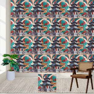 Asiatisch Inspiriert Blumenmuseum Monte San Giorgi Fliese