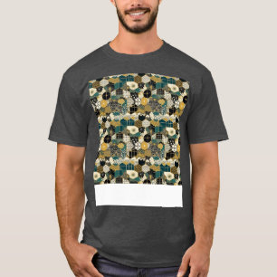 Asiatisch Nahtloses Muster Alt-Japanisch Chinesisc T-Shirt