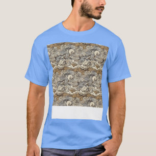Asiatisch Nahtloses Muster Alt-Japanisch Chinesisc T-Shirt