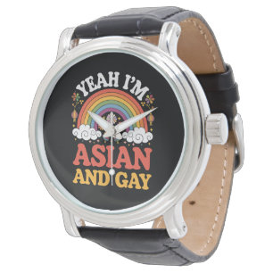 Asiatisch und schwul Queer Asiatisch Chinesisch Ko Armbanduhr