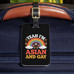 Asiatisch und schwul Queer Asiatisch Chinesisch Ko Gepäckanhänger