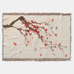 Asiatische Art-Malerei, Pflaumen-Blüte im Frühja Decke