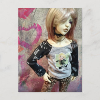 Asiatische Ball-Puppe, Dollzone Floy Postkarte