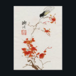 Asiatische Blume Blossom Vintage Postkarte<br><div class="desc">Vintage japanische Watercolor Postkarten sind perfekt für Shochu Mimai und Zansho Mimai. Schöne alte Mode Postkarten zu schicken an Ihre Lieben. Die Natur inspirierte Designs.</div>