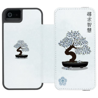 Asiatische Blütenblütengrafik Incipio Watson™ iPhone 5 Geldbörsen Hülle