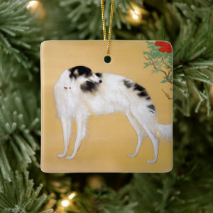 Asiatische Borzoi Weihnachtsschmuck