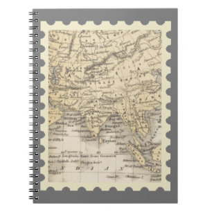Asiatische Briefmarke Notizblock