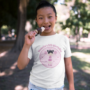 Asiatische Cheerleader Custom Girls Geburtstagspar T-Shirt