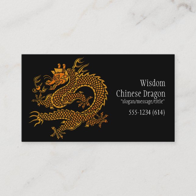 Asiatische chinesische goldene Visitenkarten des Visitenkarte (Vorderseite)