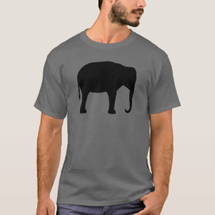 Asiatische Elefant-Silhouette T-Shirt
