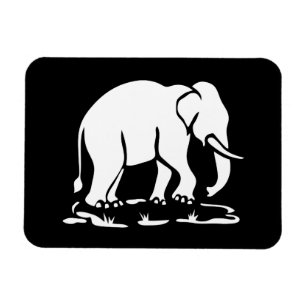 Asiatische Elefanten stehen vor thailändischem Ele Magnet