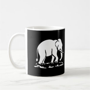 Asiatische Elefanten voraus Thai-Elefanten-Trekkin Kaffeetasse