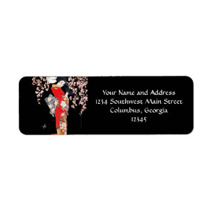 Asiatische Frau mit Cherry-Blossom-Nacht