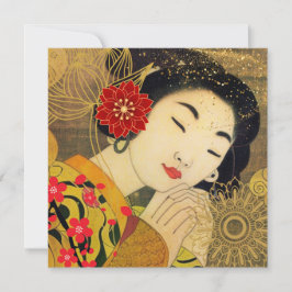 Asiatische Frauensammlung Feiertagskarte