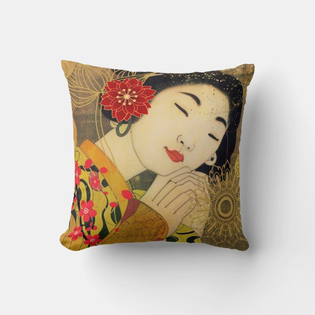 Asiatische Frauensammlung Kissen (Vorderseite)
