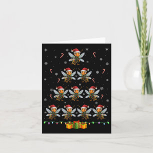 Asiatische Gigant Hornet Weihnachtsmannmütze Weihn Karte
