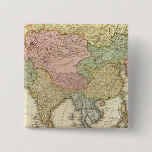 Asiatische Handfarbenkarte Button
