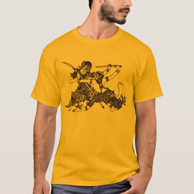 ASIATISCHE HINDISCHE SÜDKLINGE DER GOTT-HANUMAN T-Shirt (Vorderseite)