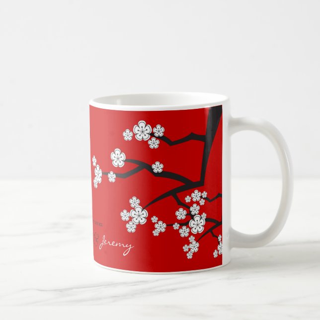 Asiatische Hochzeits-Tasse weißer Kaffeetasse (Rechts)