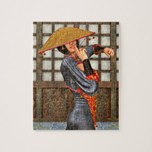 Asiatische Kampf Frau