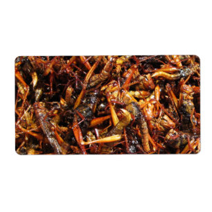 Asiatische Küche mit frittiertem Grasshopper (Takk