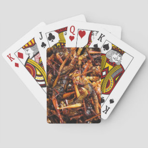 Asiatische Küche mit frittiertem Grasshopper (Takk Spielkarten