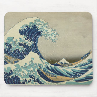 Asiatische Kunst - die große Welle weg von Mousepad