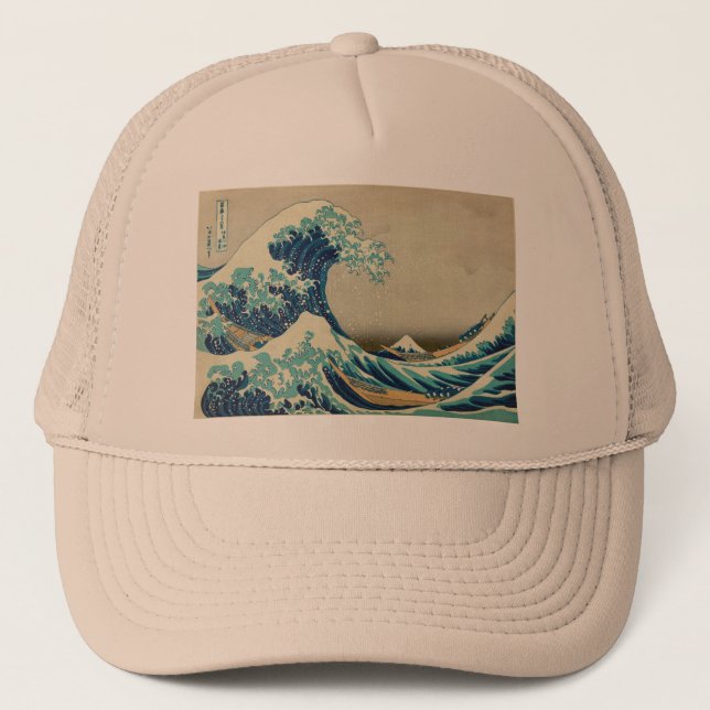 Asiatische Kunst - die große Welle weg von Truckerkappe (Vorderseite)