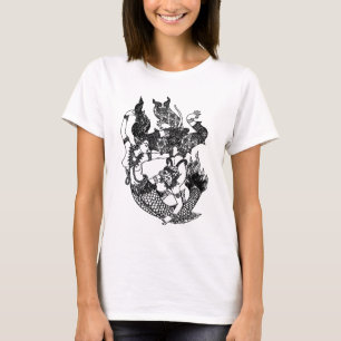 ASIATISCHE KUNST-GOTT-SÜDMEERJUNGFRAU T-Shirt