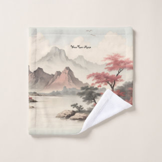 Asiatische Landschaft Schönheit Waschlappen