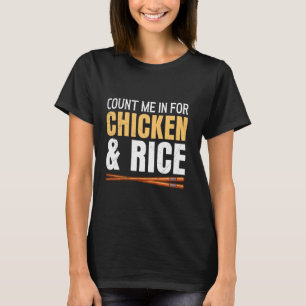 Asiatische Lebensmittel zählen mir für die China v T-Shirt