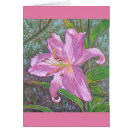 Asiatische Lilienkarte