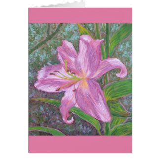 Asiatische Lilienkarte