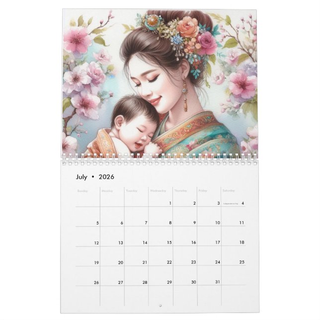 Asiatische Mamas Kalender (Jul 2026)