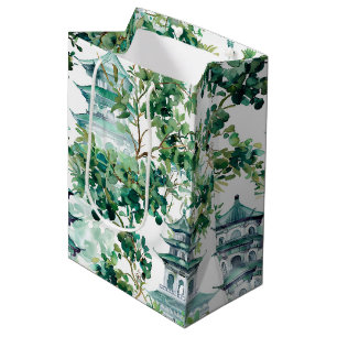 Asiatische Pagode in Verdant Landscape (15) Mittlere Geschenktüte