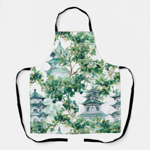 Asiatische Pagode in Verdant Landscape (15) Schürze