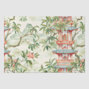 Asiatische Pagode in Verdant Landscape (1) Seidenpapier
