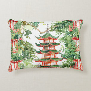 Asiatische Pagode in Verdant Landscape (9) Dekokissen