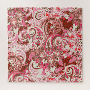 Asiatische Paisley-Elemente, Boho-Vintage.
