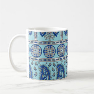 Asiatische Paisley-Grenze: Traditionelles Design. Kaffeetasse