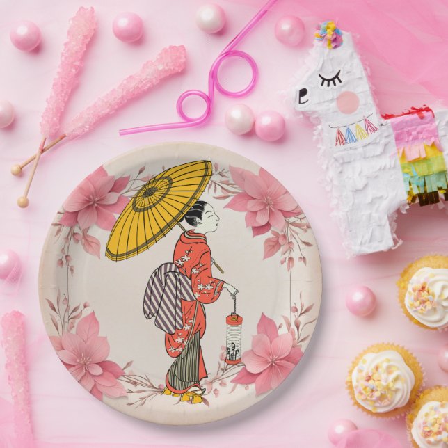 Asiatische Papierplatte Pappteller (Party)