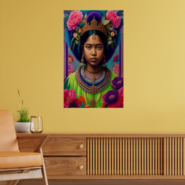 Asiatische Prinzessin Bronze Poster (Wohnzimmer 2)